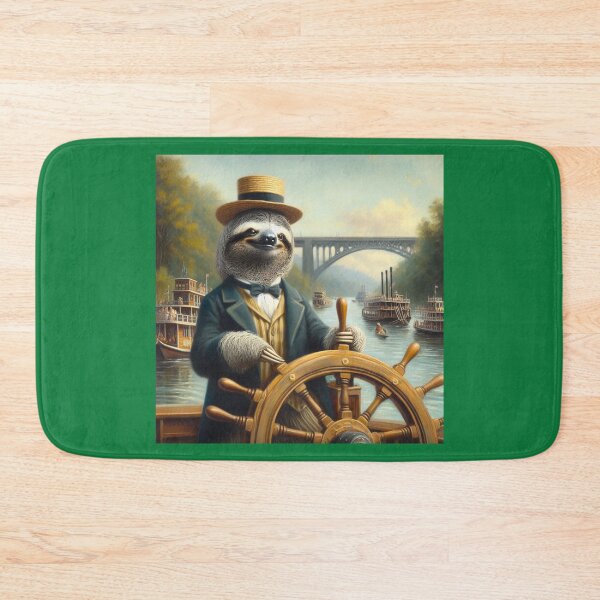 Item preview, Sloth Riverboat Captain designed and sold by CrankyOldDude.