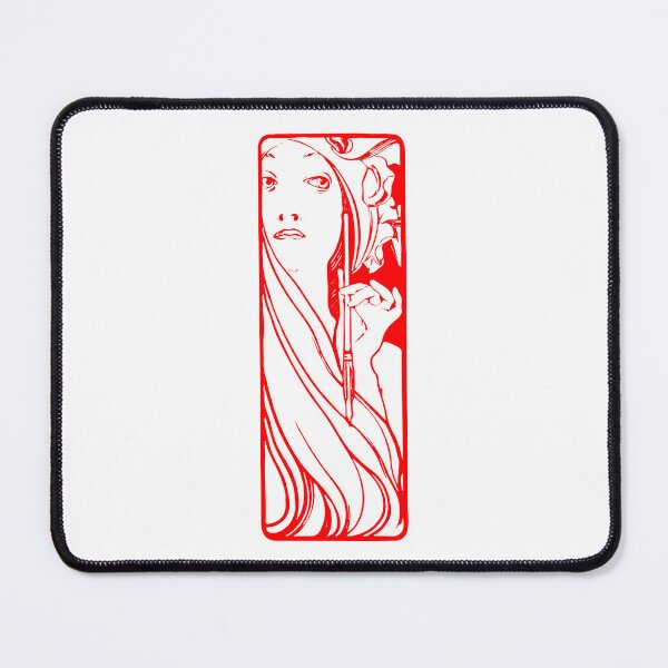 Item preview, Alphonse Mucha "the muse of art" (red) designed and sold by lachataigne.