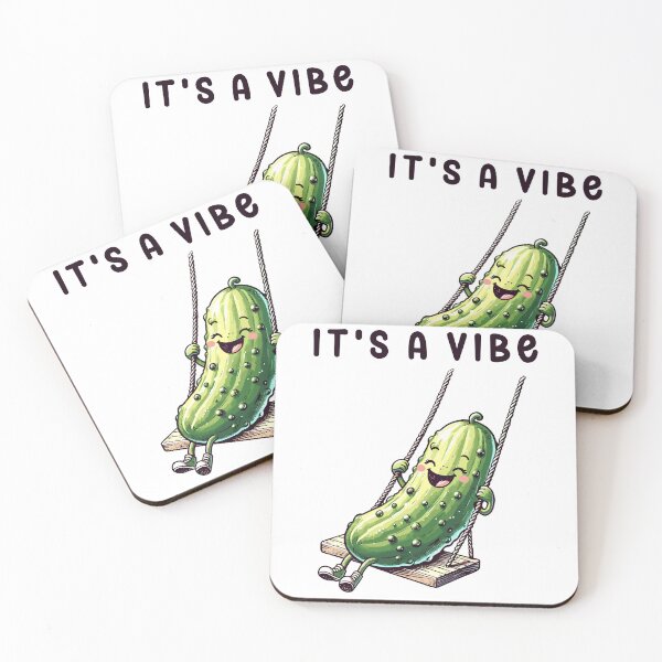 Item preview, Happy Pickle On A Swing Its A Vibe designed and sold by CosyTeal.