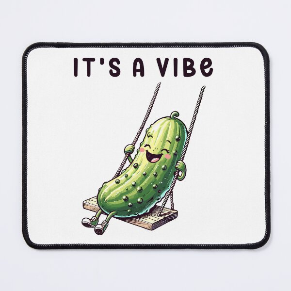 Item preview, Happy Pickle On A Swing Its A Vibe designed and sold by CosyTeal.