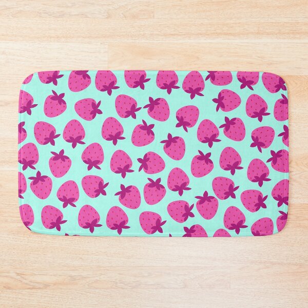 Item preview, pink strawberry field summer cute nature fruit girly pattern designed and sold by DesignYourWaystore.