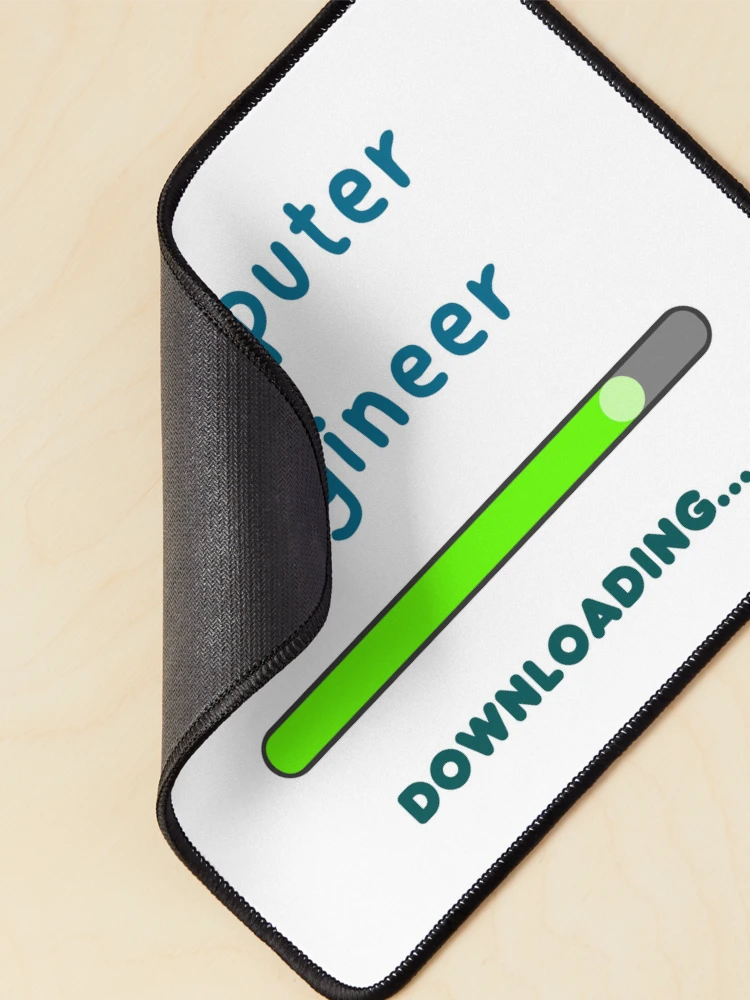 Thumbnail 2 of 5, Mouse Pad, Computer Engineer Loading || In Progress designed and sold by ShopWearInspire.