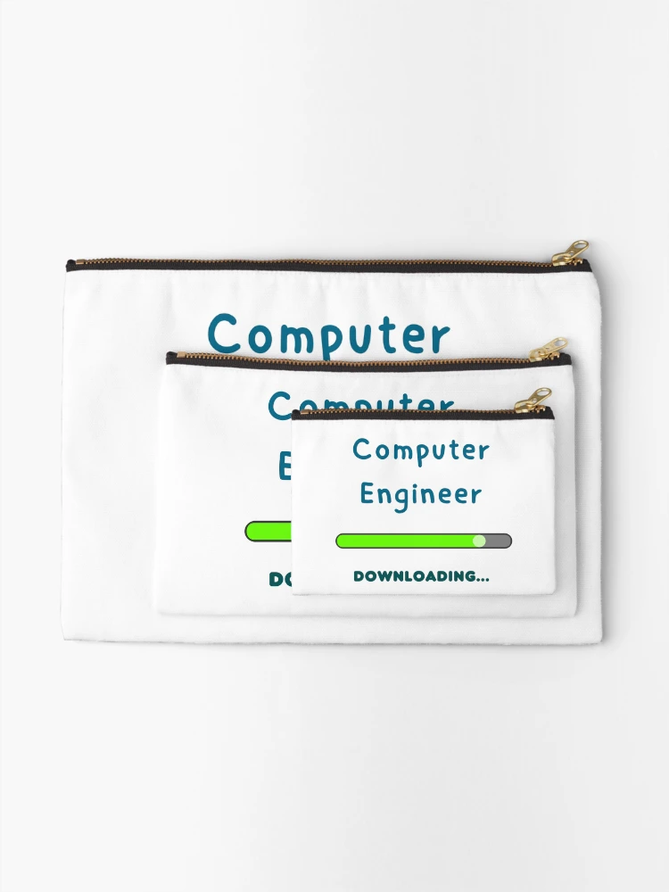 Thumbnail 2 of 4, Zipper Pouch, Computer Engineer Loading || In Progress designed and sold by ShopWearInspire.