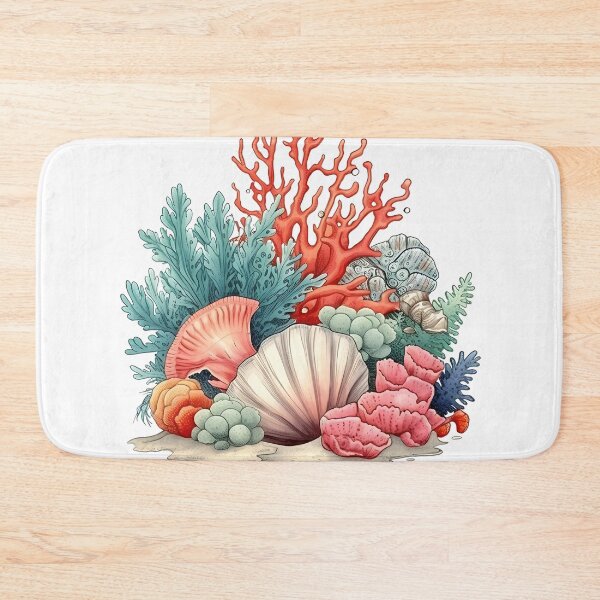Item preview, Colorful Watercolor Seashells designed and sold by mushizaman.