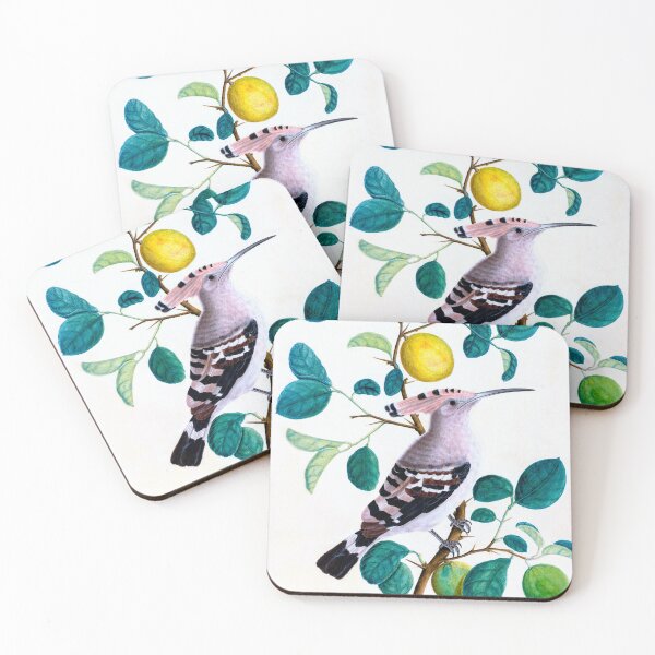 Item preview, Hoopoe Bird On Lemon Tree 1800 India designed and sold by RocketshipRetro.