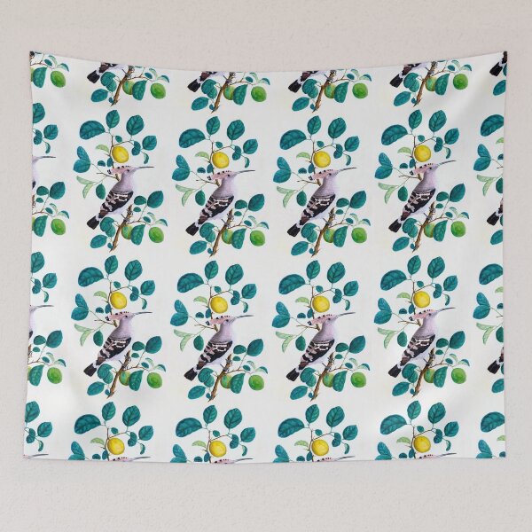 Item preview, Hoopoe Bird On Lemon Tree 1800 India designed and sold by RocketshipRetro.