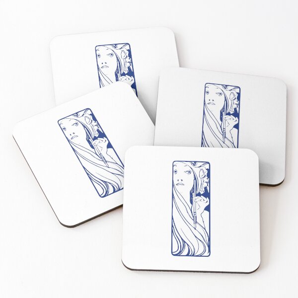 Item preview, Alphonse Mucha "the muse of art" (blue) designed and sold by lachataigne.