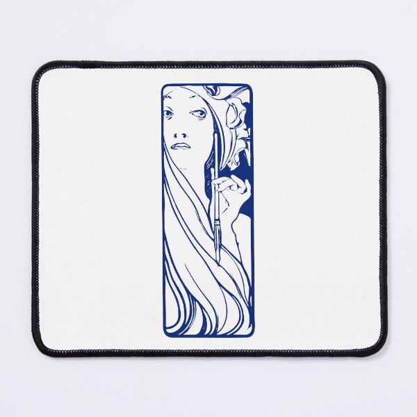 Item preview, Alphonse Mucha "the muse of art" (blue) designed and sold by lachataigne.