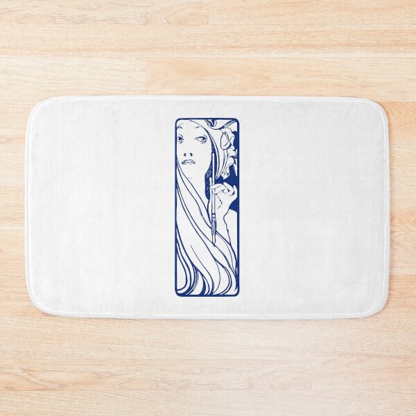 Item preview, Alphonse Mucha "the muse of art" (blue) designed and sold by Heraldry design.
