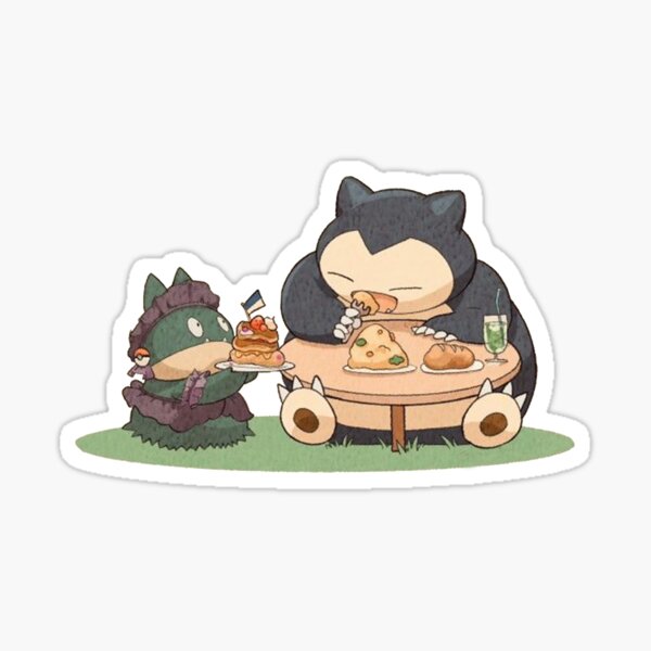 Item preview, Funny Cute Snorlax Cartoon Anime Memes designed and sold by Alistickers-96.
