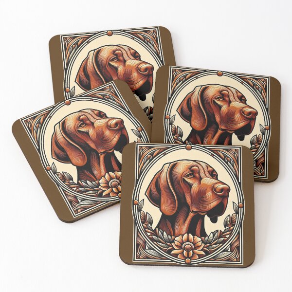 Item preview, Hungarian Vizsla dog lover, art deco designed and sold by Amvroziak.