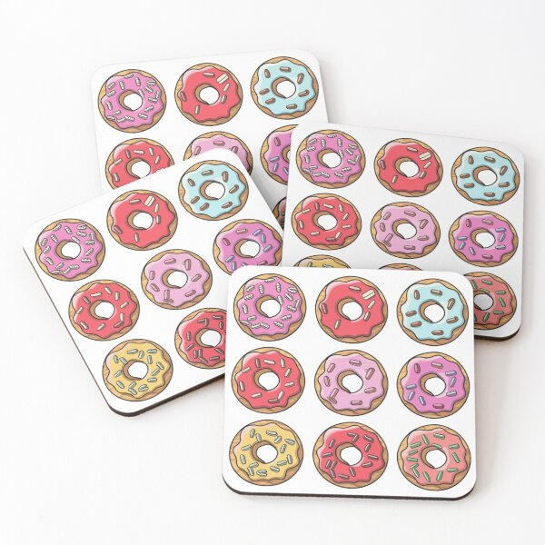 Item preview, Delicious 6 pastel color sweet doughnuts for food lover designed and sold by Bela Mehta.