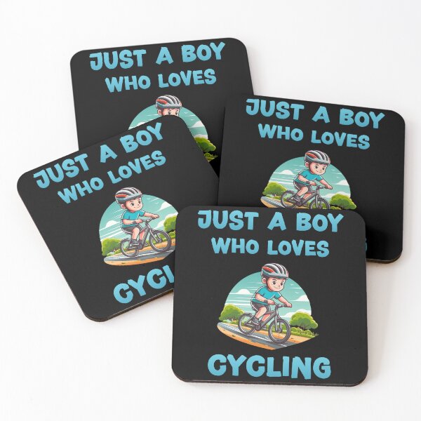 Item preview, Just a boy who loves cycling designed and sold by HeadTurningArt.