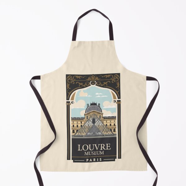 Item preview, A Vintage Travel Art of the Louvre Museum in Paris - France designed and sold by GoodOldVintage.