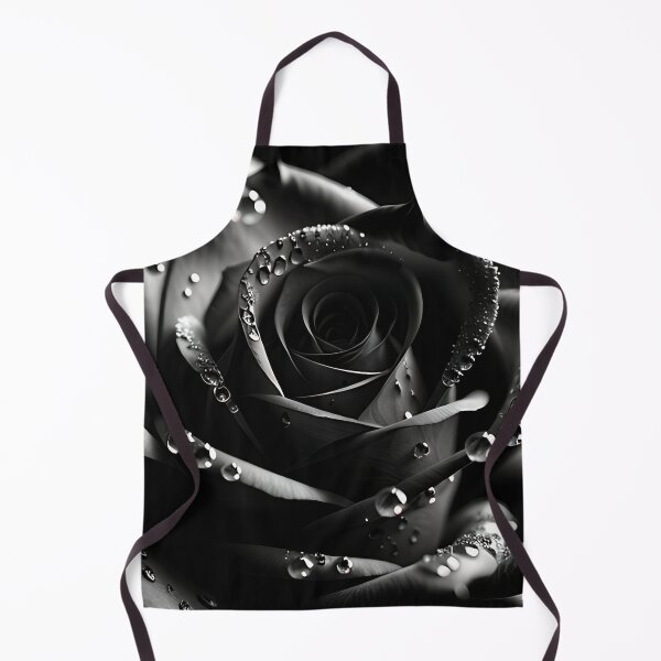 Item preview, Black Rose with Water Droplets designed and sold by Mothrrr.