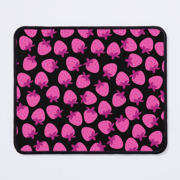 Item preview, pink strawberry field summer cute nature fruit girly pattern designed and sold by DesignYourWaystore.