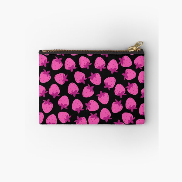 Item preview, pink strawberry field summer cute nature fruit girly pattern designed and sold by DesignYourWaystore.
