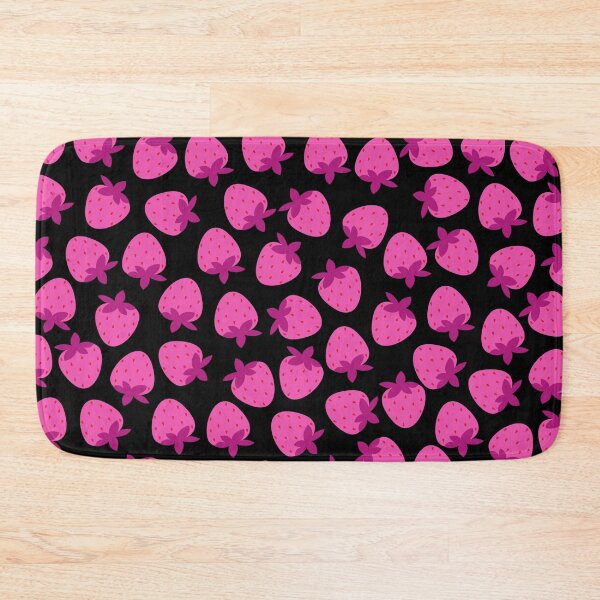 Item preview, pink strawberry field summer cute nature fruit girly pattern designed and sold by DesignYourWaystore.