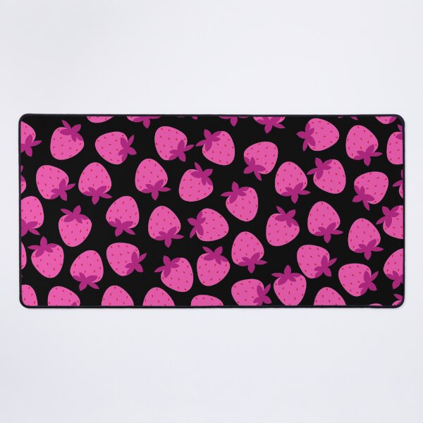 Item preview, pink strawberry field summer cute nature fruit girly pattern designed and sold by DesignYourWaystore.