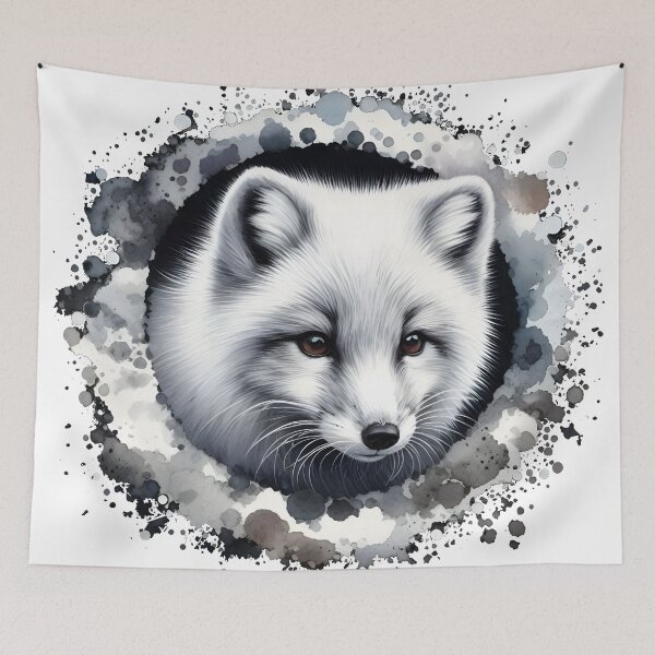 Item preview, Arctic fox animal art designed and sold by RubisLeaf.