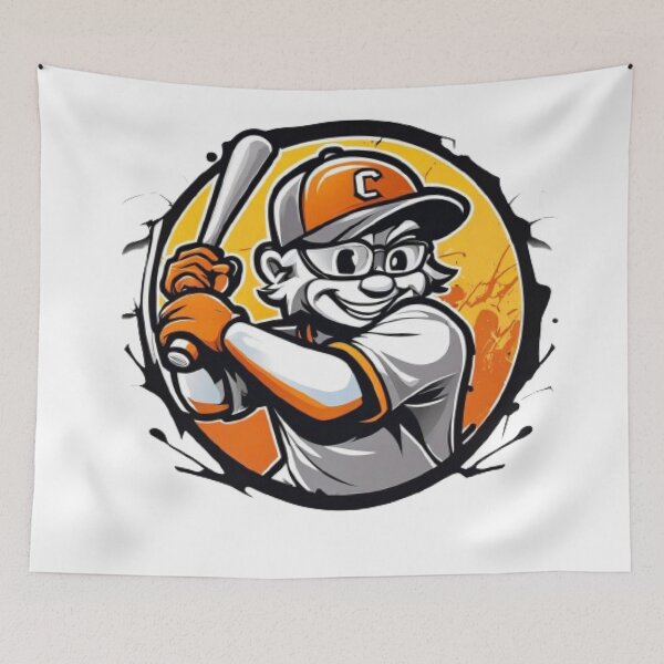 Item preview, Cartoon Character Playing Baseball  designed and sold by HarmonyGuitars.