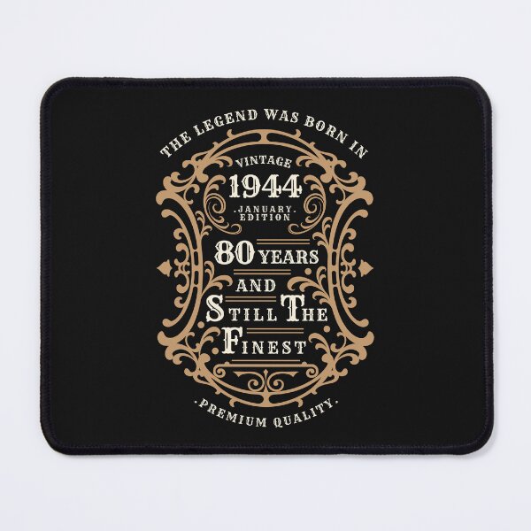 Item preview, Vintage Born January 1944 | 80 Years Old Legend | 80th Birthday designed and sold by 4TeeToo.