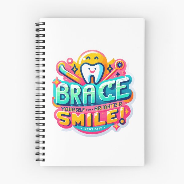 Item preview, Brace Yourself for a Brighter Smile - Colorful Orthodontic Design designed and sold by ShopiDentistry.