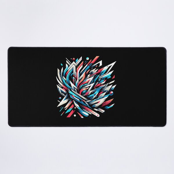 Item preview, Vibrant Abstraction - Dynamic Shapes Art Print designed and sold by ChromaticBlend.