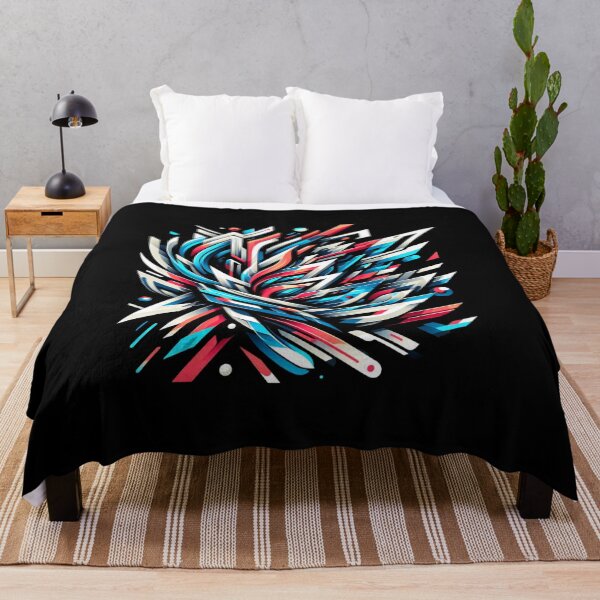 Item preview, Vibrant Abstraction - Dynamic Shapes Art Print designed and sold by ChromaticBlend.