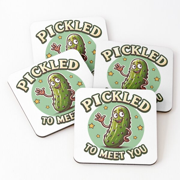 Item preview, Friendly Pickled To Meet You Groovy designed and sold by CosyTeal.