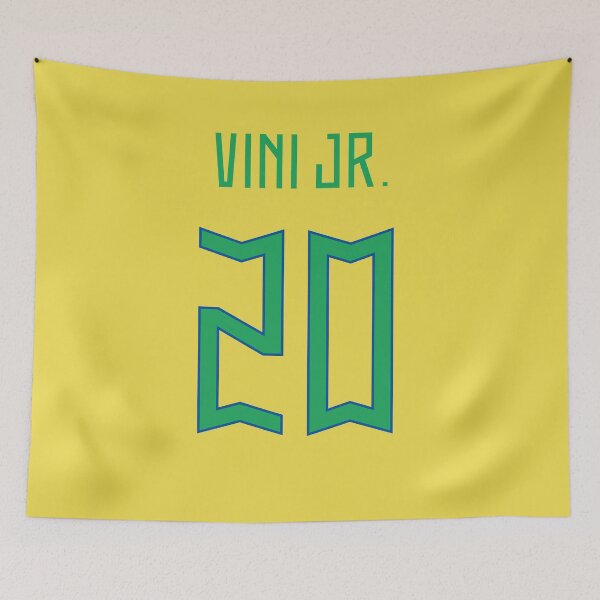 Item preview, Vini Jr Brazil Home Jersey 2023 designed and sold by Alimator.