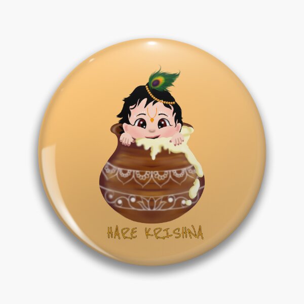 Item preview, Baby Krishna - Cute Krishna - Hare Krishna - krishna conscious kids designed and sold by stayartsy07.