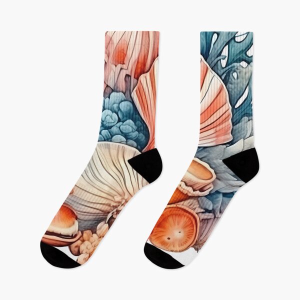 Item preview, Colorful Watercolor Seashells 2 designed and sold by mushizaman.