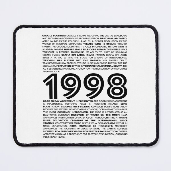 Item preview, Step Back to '98: Exclusive Birthday Collection Capturing the Essence of an Iconic Year designed and sold by ShobulousStudio.
