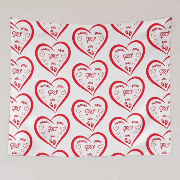 Item preview,  Birth Heart Illustration: Love of Mom, Dad, and Baby designed and sold by LIAMRIVIERART.