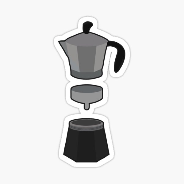 Cuban Coffee Maker Sticker for Sale by Nicmart