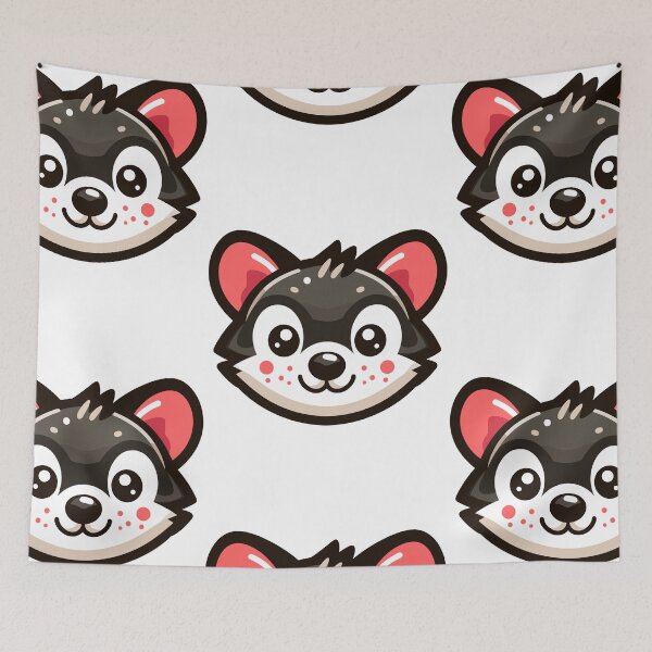 Item preview, Cute Vectoral Tasmanian Devil Face designed and sold by ArtfulWeave.