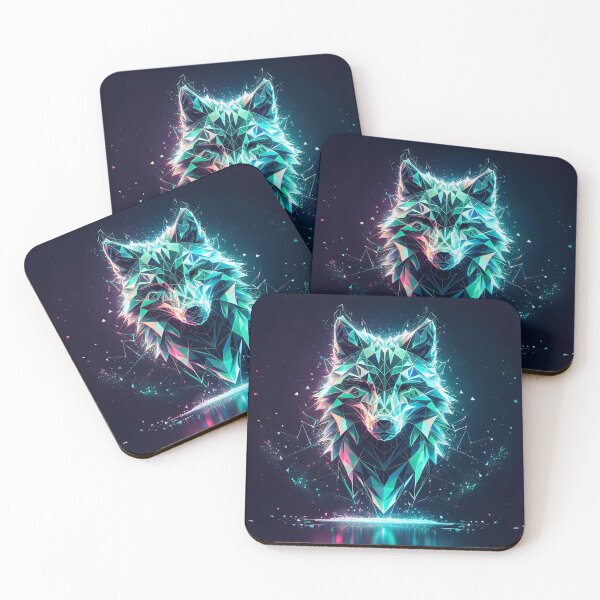 Item preview, Arctic Gaze: Luminous Wolf Portrait designed and sold by Nick Seidel.