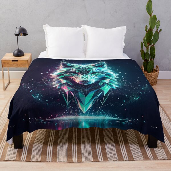 Item preview, Arctic Gaze: Luminous Wolf Portrait designed and sold by Nick Seidel.