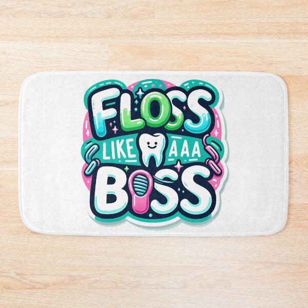 Item preview, Floss Like A Boss - Vibrant Dental Hygiene Sticker designed and sold by ShopiDentistry.