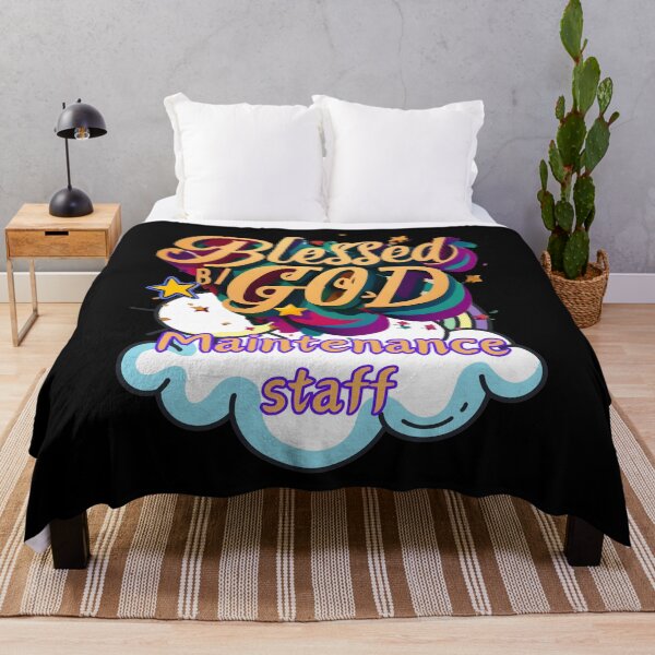 Item preview, BLESSED BY GOD MAINTENANCE STAFF designed and sold by carlos crane.