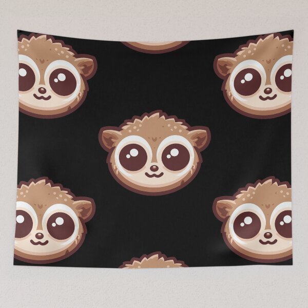 Item preview, Cute Vectoral Tarsier Face designed and sold by ArtfulWeave.