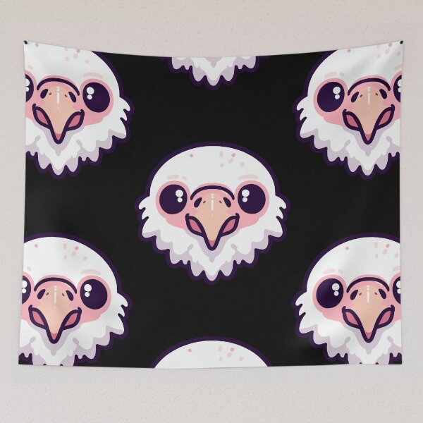 Item preview, Cute Vectoral Vulture Face designed and sold by ArtfulWeave.