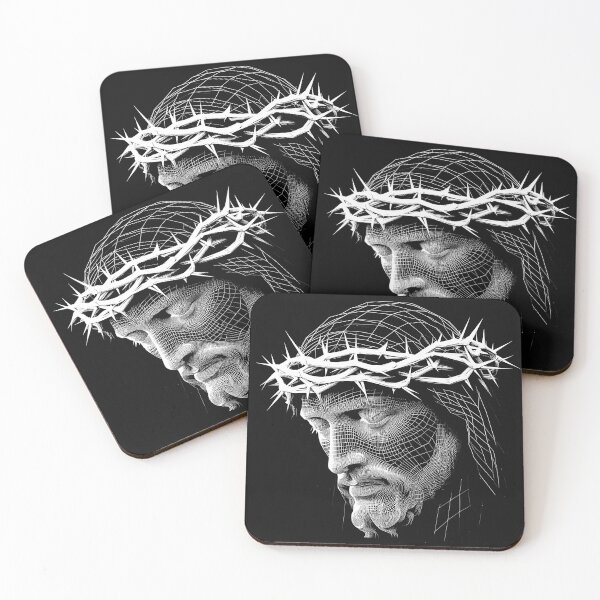 Item preview, The Passion of Jesus: A Minimalist Wire frame Portrait designed and sold by Aroncross111.