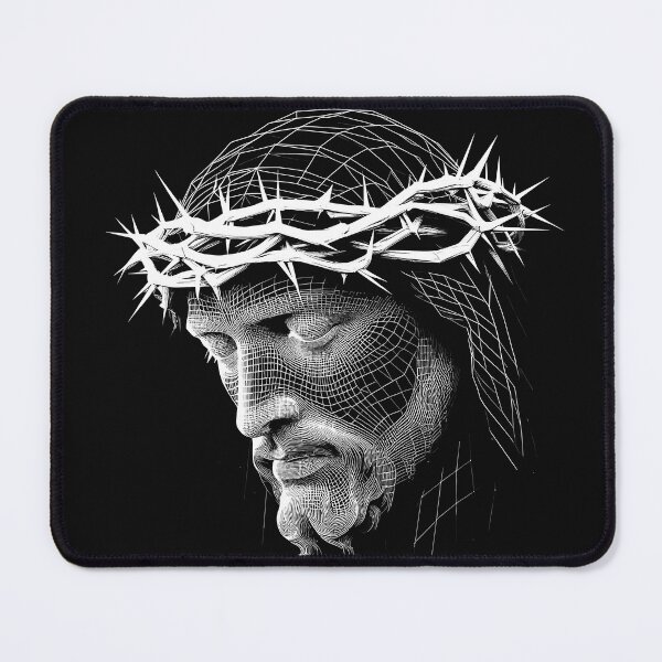 Item preview, The Passion of Jesus: A Minimalist Wire frame Portrait designed and sold by Aroncross111.