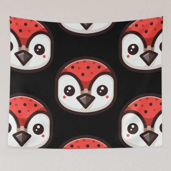 Item preview, Cute Vectoral Woodpecker Face designed and sold by ArtfulWeave.