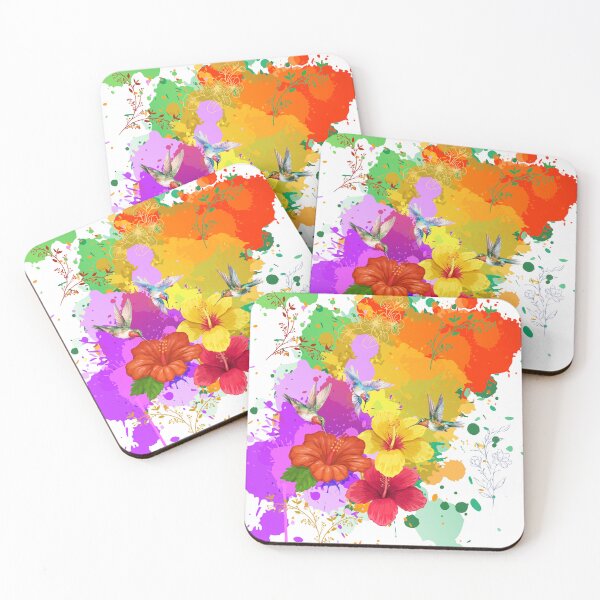 Item preview, Hibiscus and Hummingbirds designed and sold by tomorrowsart.