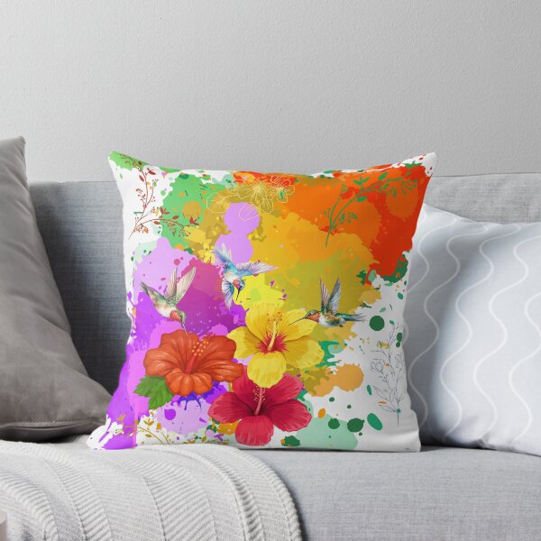 Item preview, Hibiscus and Hummingbirds designed and sold by tomorrowsart.