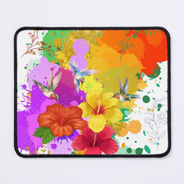 Item preview, Hibiscus and Hummingbirds designed and sold by tomorrowsart.