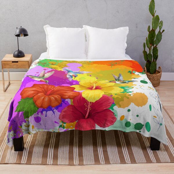 Item preview, Hibiscus and Hummingbirds designed and sold by tomorrowsart.